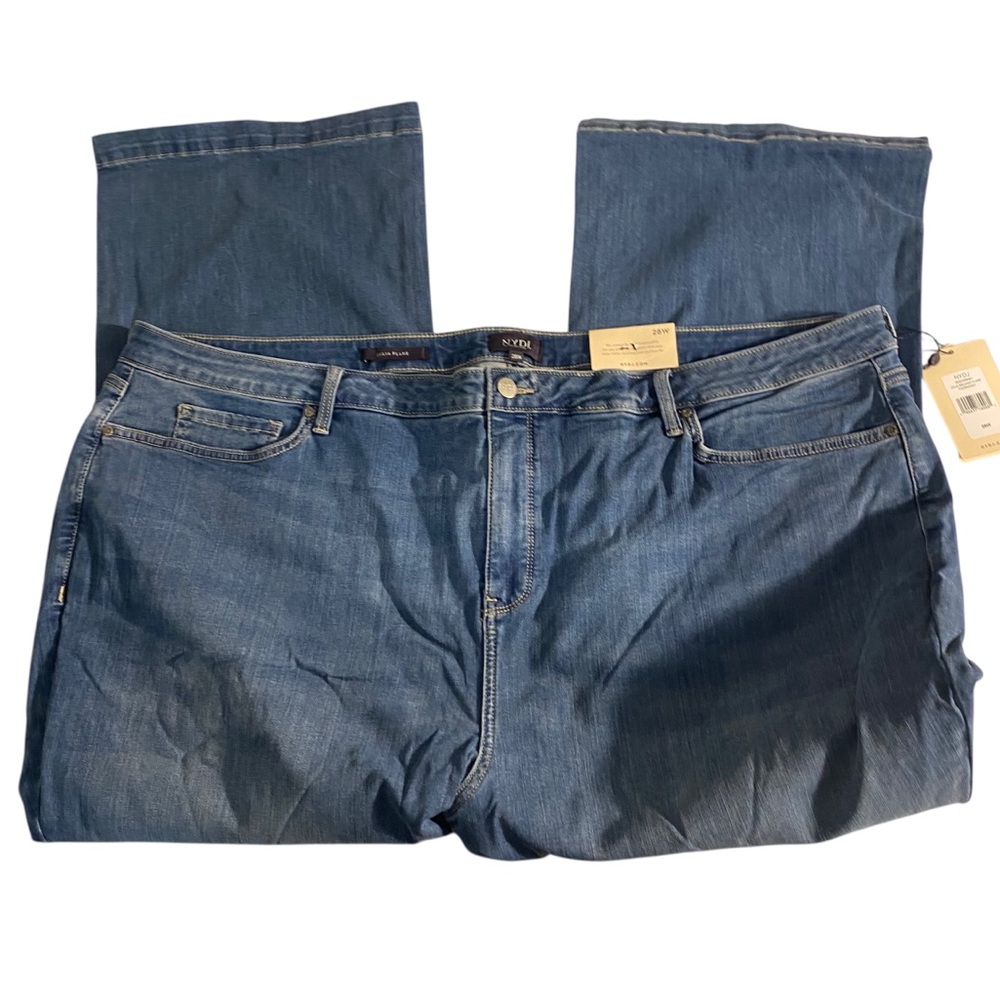 NYDJ Julia Relaxed Flare Cropped Jeans Sz 28 W NWT